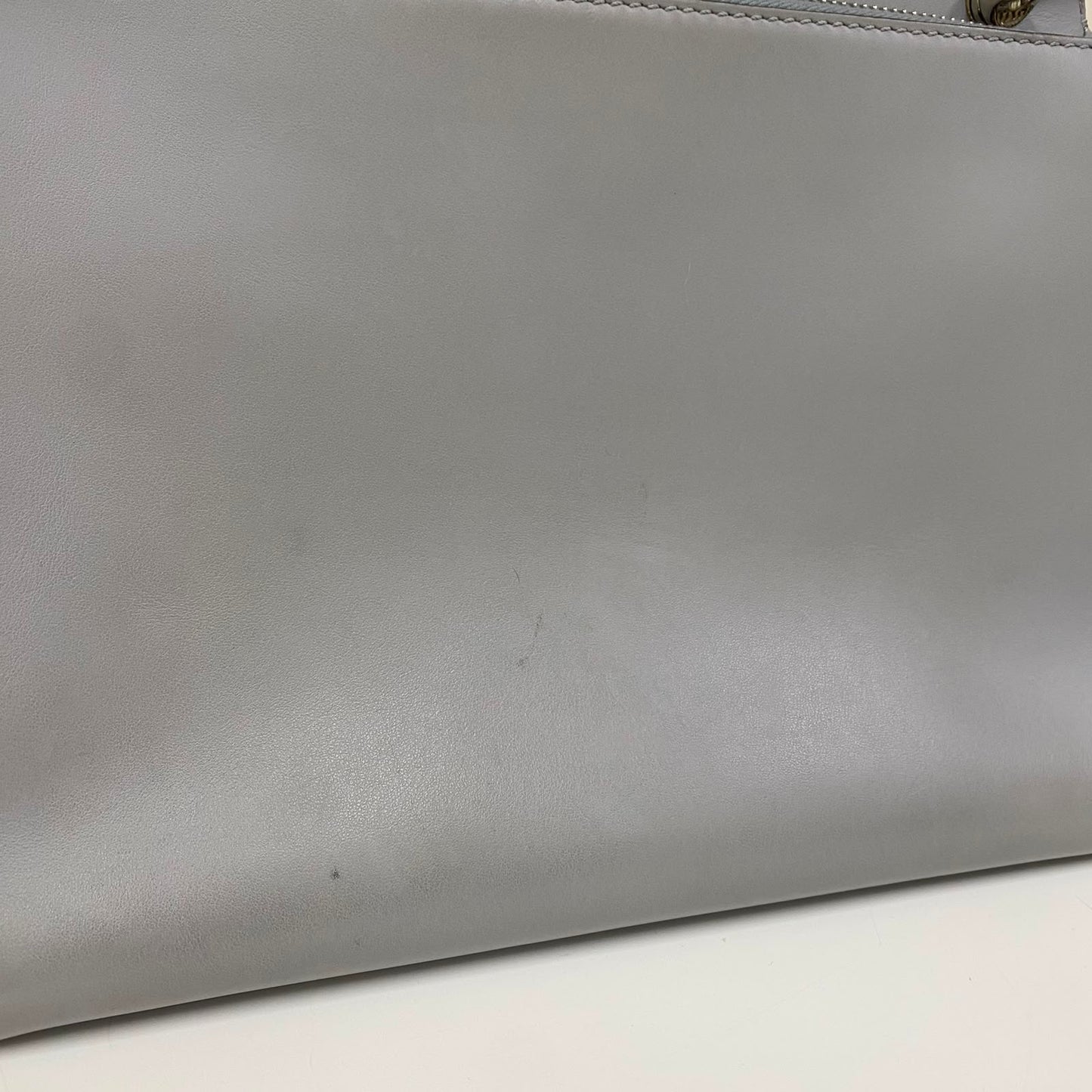 Bolsa  Fendi DotCom Couro Azul-Claro