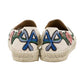 Espadrille Gucci Bege com Bordado Tam 36 Br