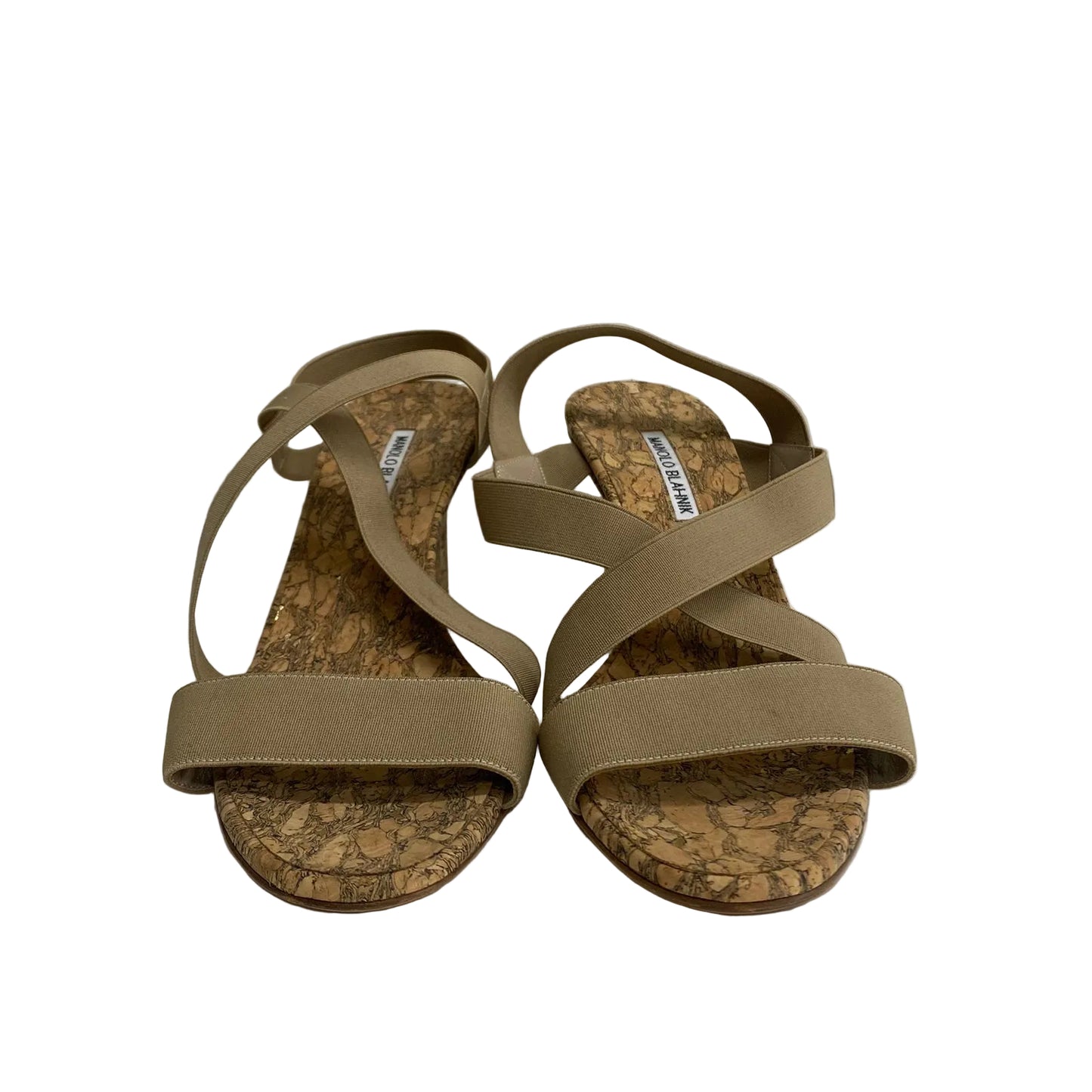 Sandalia Manolo Blahnik Bege Tam 40 Br