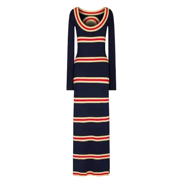 Vestido Paco Rabanne Azul, Amarelo e Vermelho Tam M BR