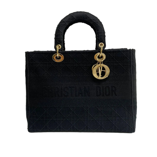 Bolsa Christian Dior Lady D-Lite Preta