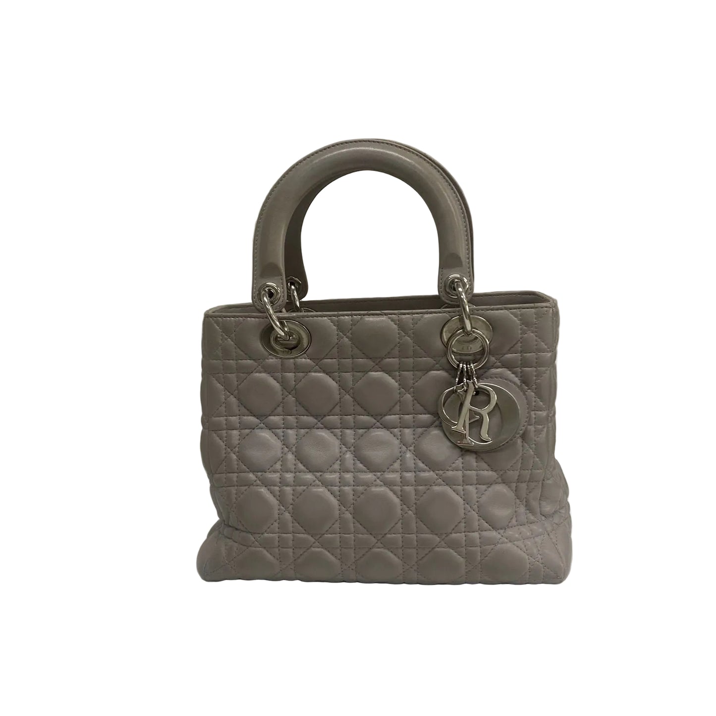 Bolsa Christian Dior Lady Dior Cinza