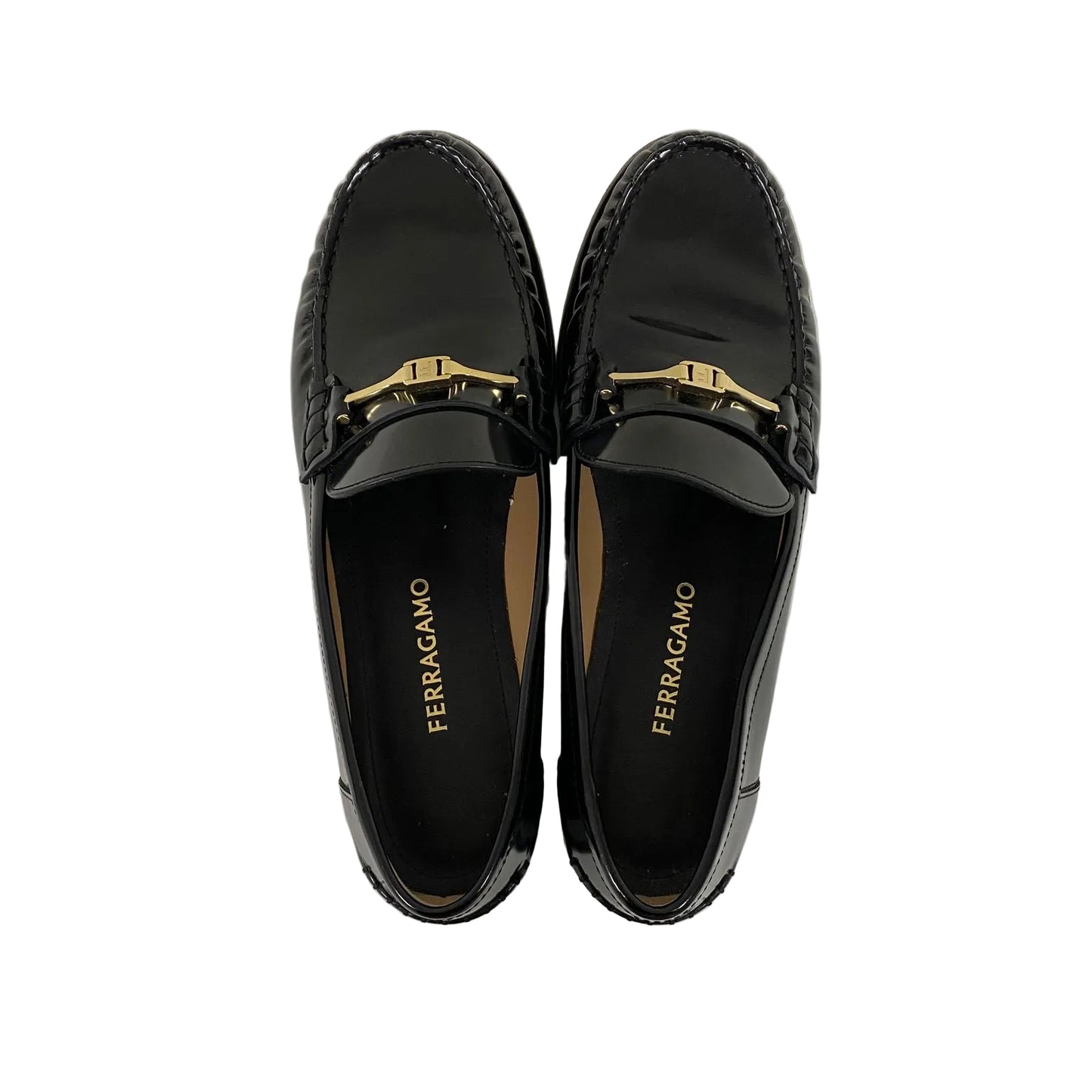 Mocassim Ferragamo Couro Vinil Tam 39 Br