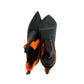 Bota Prada Pointed Toe Laranja e Preto Tam 34,5 Br
