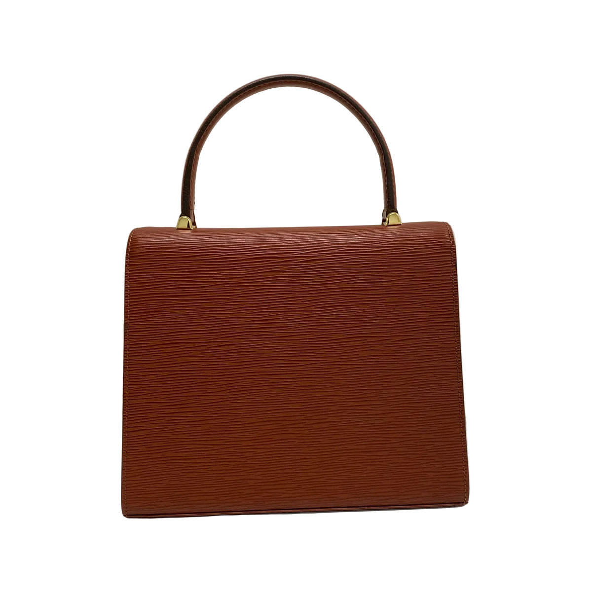 Bolsa Louis Vuitton Malesherbes Couro Epi Laranja