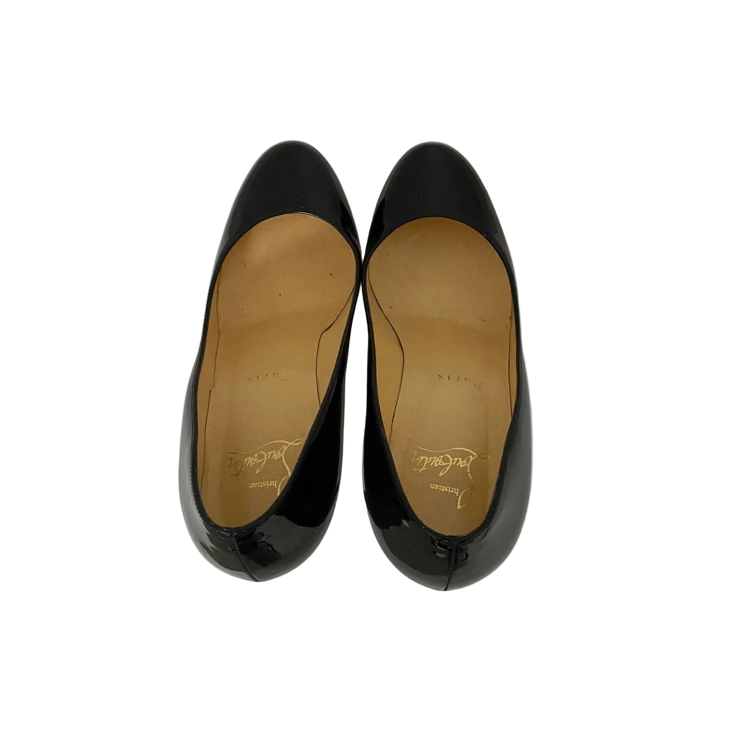 Sandália Louboutin Vinil Preta Tam 35,5 Br