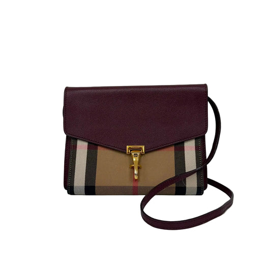 Bolsa  Burberry Small House Check Macken Bag
