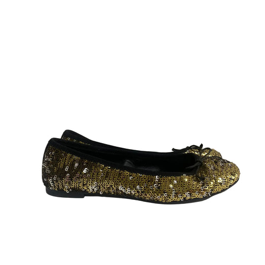 Sapatilha Saint Laurent Lantejoulas Dourada Tam 34 Br