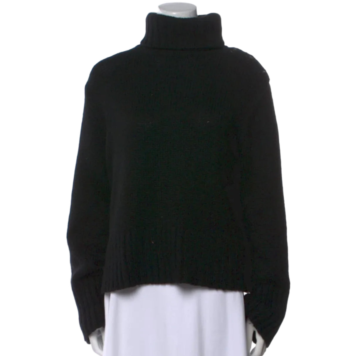 Blusa Prada Preta Gola Alta Tam 40 Br