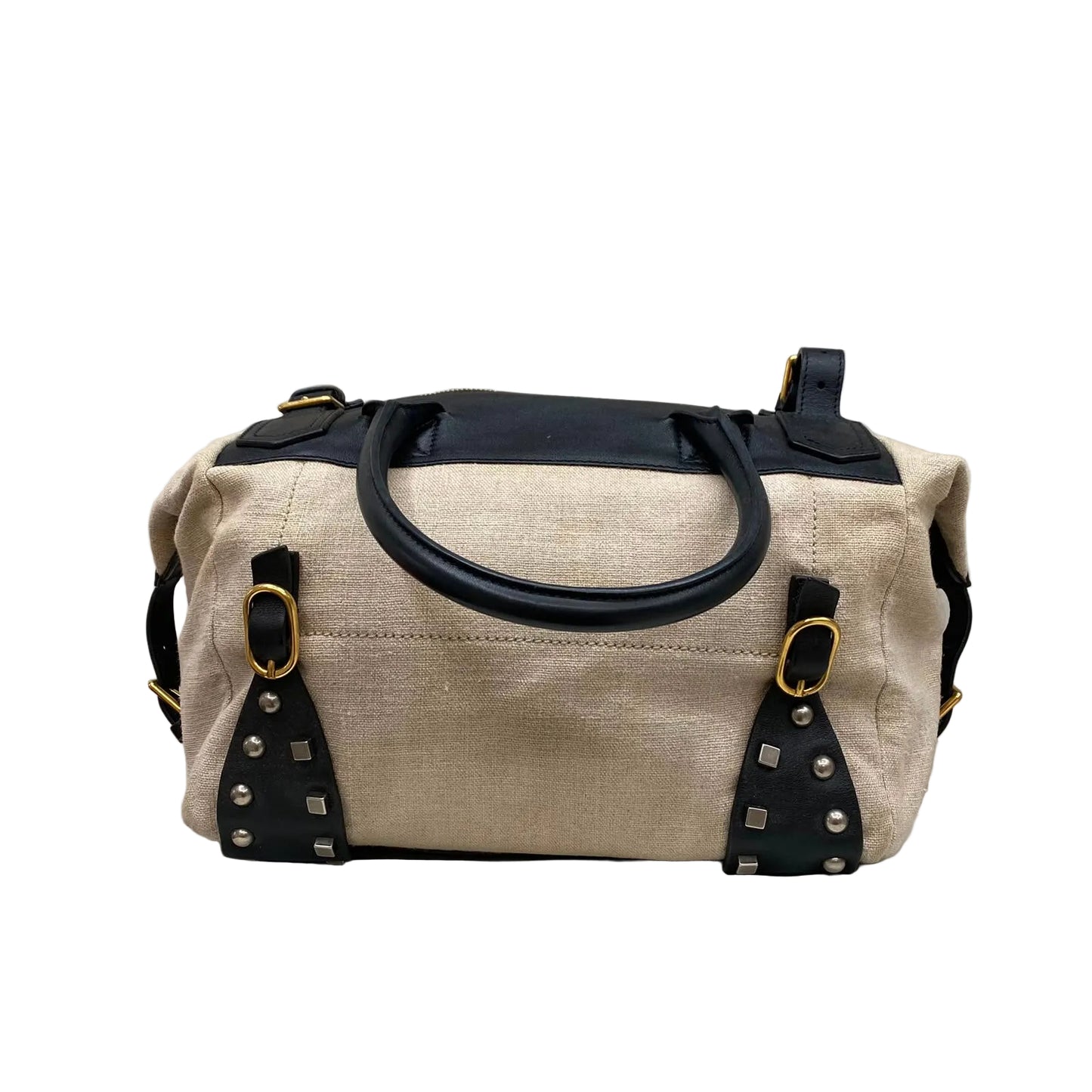 Bolsa Céline Boston Bege e Preto