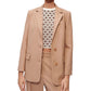 Conjunto Maje Blazer e Calça Bege Tam 38 Br