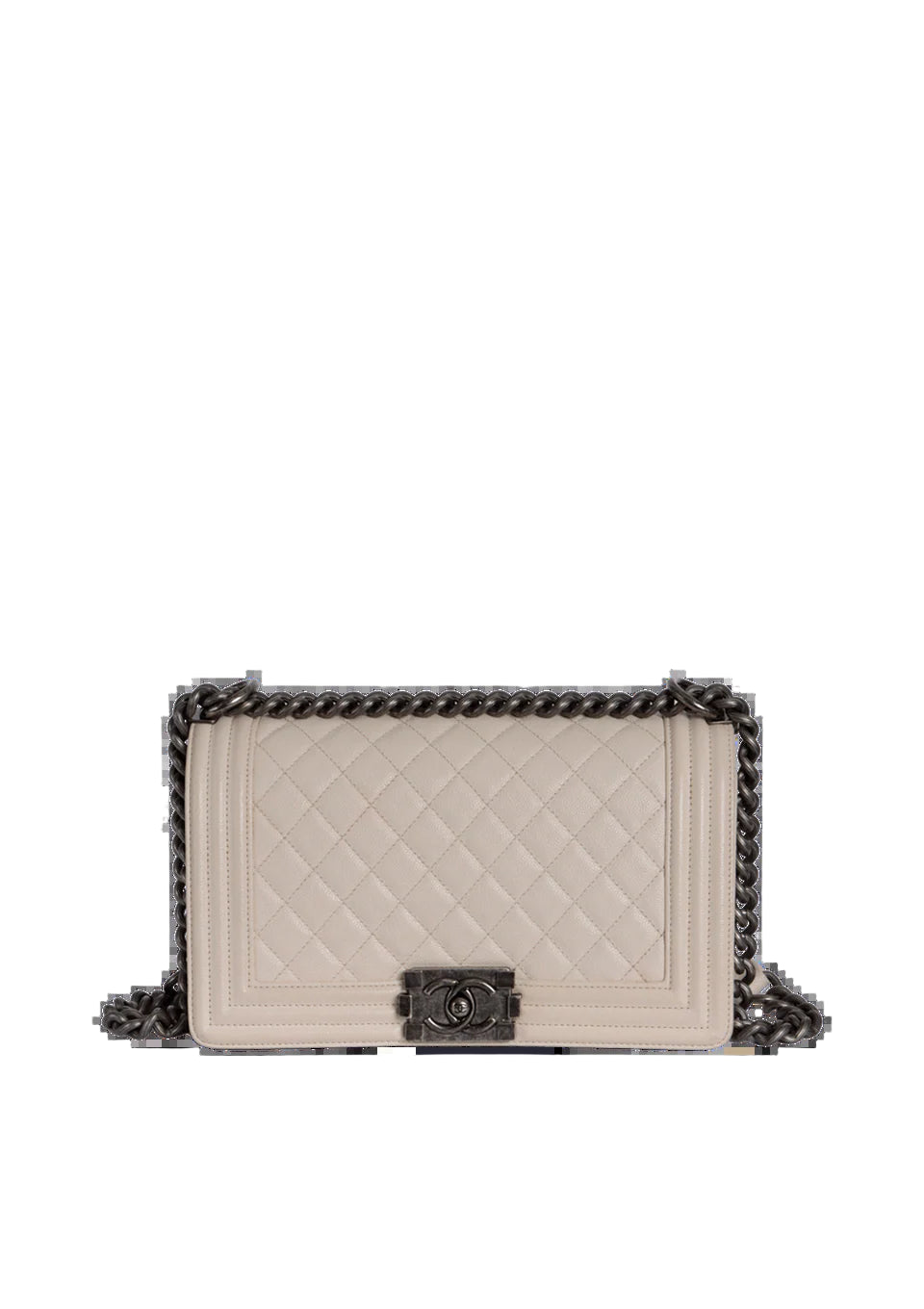 Bolsa de Ombro Chanel Boy Bege