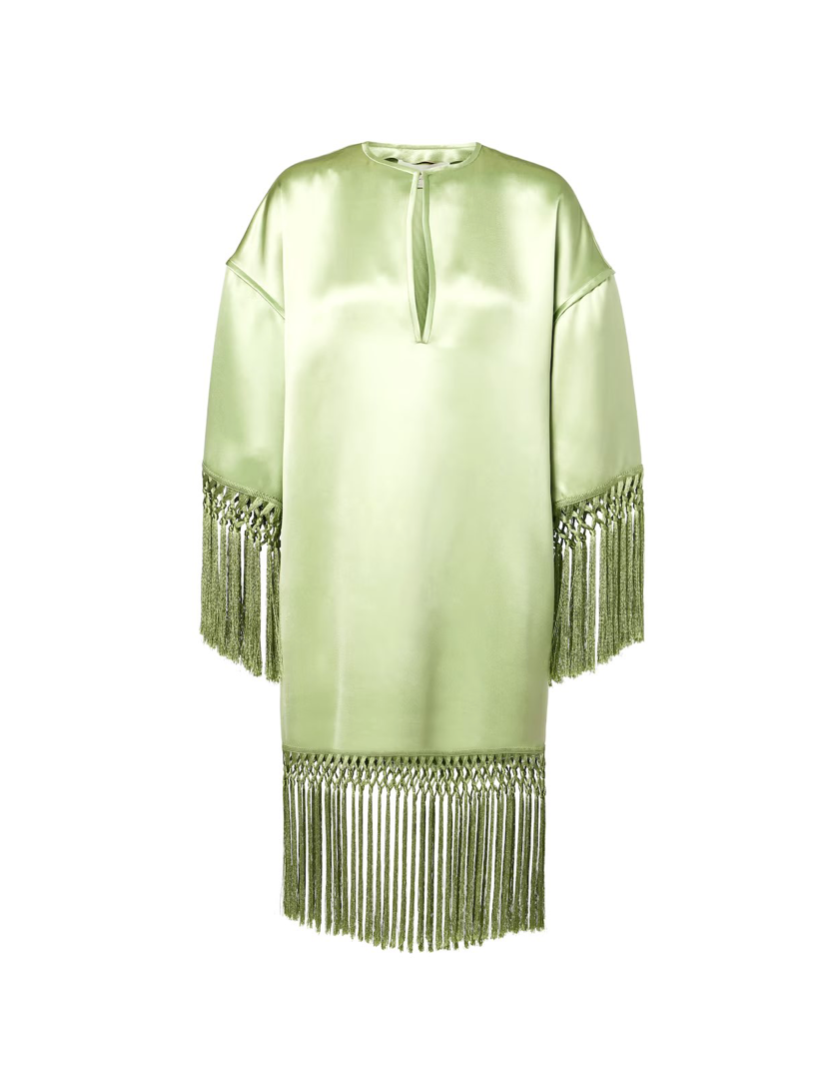 Vestido Valentino Cady Couture Midi Verde Tam. 42 BR