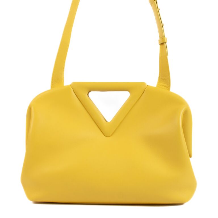 Bolsa Bottega Veneta Small Point Amarela