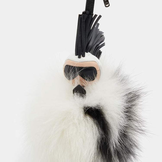 Chaveiro Fendi Fur Super Karlito Bicolor