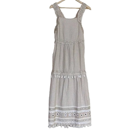 Vestido Dodo Baror Bege Tam. 34 Br.