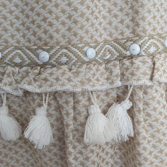 Vestido Dodo Baror Bege Tam. 34 Br.