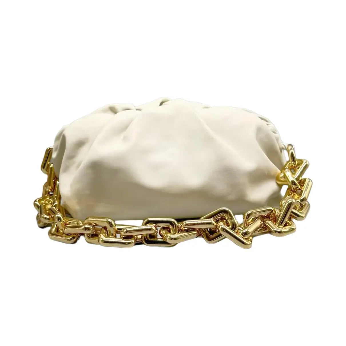 Bolsa Bottega Venetta The Chain Pouch Off White