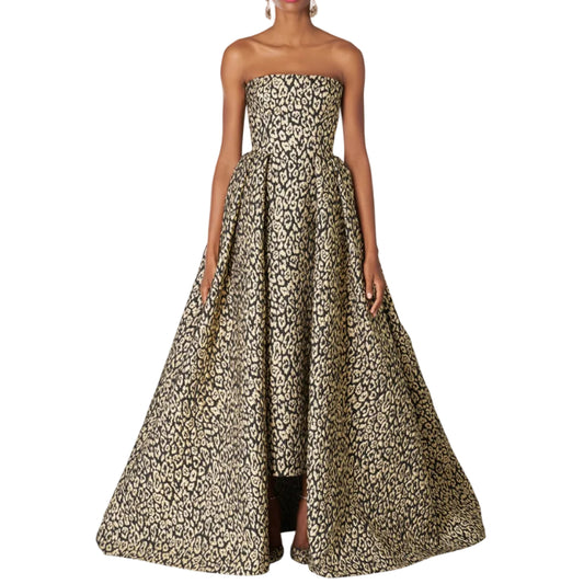 Vestido Carolina Herrera Leopardo Tam 34 br.