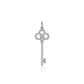 Colar Tiffany Chave Crown em Ouro Branco com Diamantes