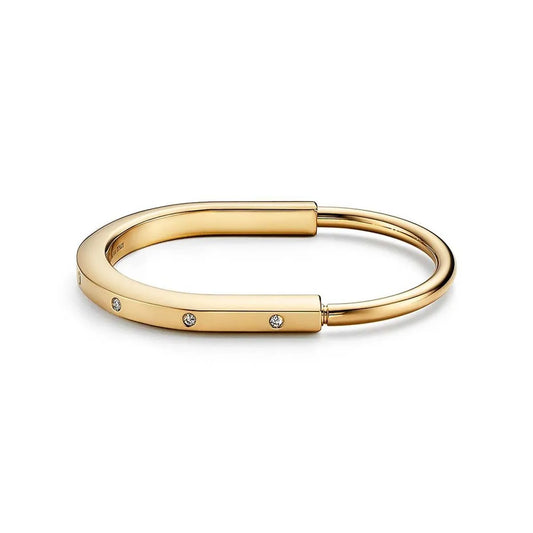 Pulseira Tiffany Em Ouro Amarelo com Diamantes