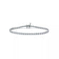 Pulseira Tiffany Line Em Platina Com Diamantes