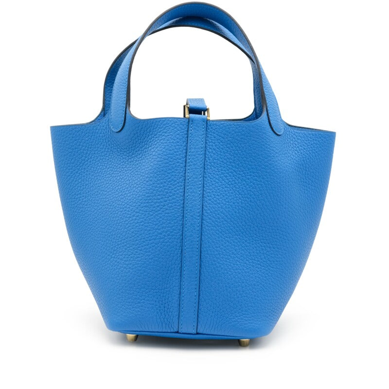 Bolsa Hermès Picotin Lock 18 Togo Azul