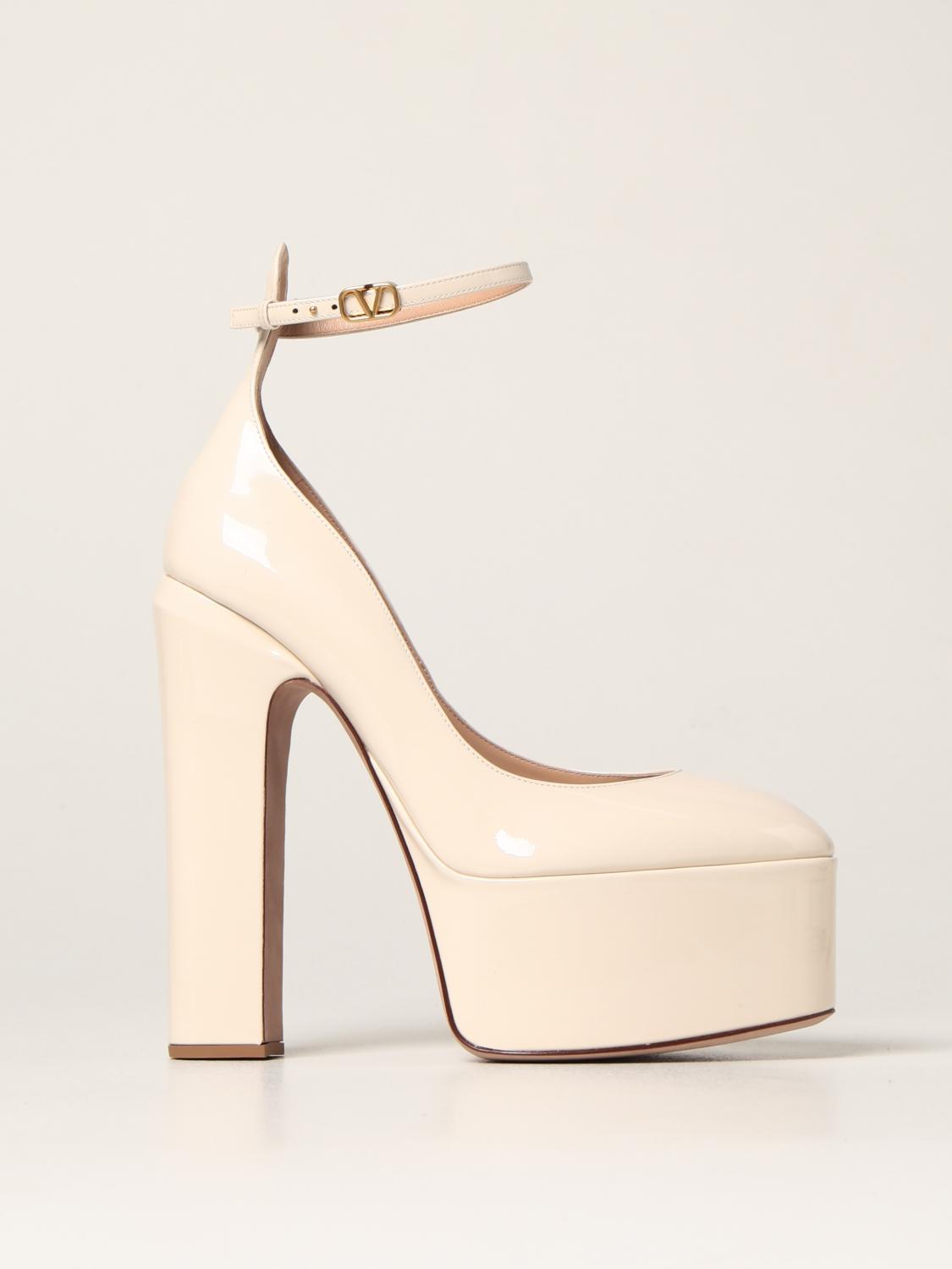 Sapato Valentino Tan-Go Plataform Pump Creme Tam. 36 Br
