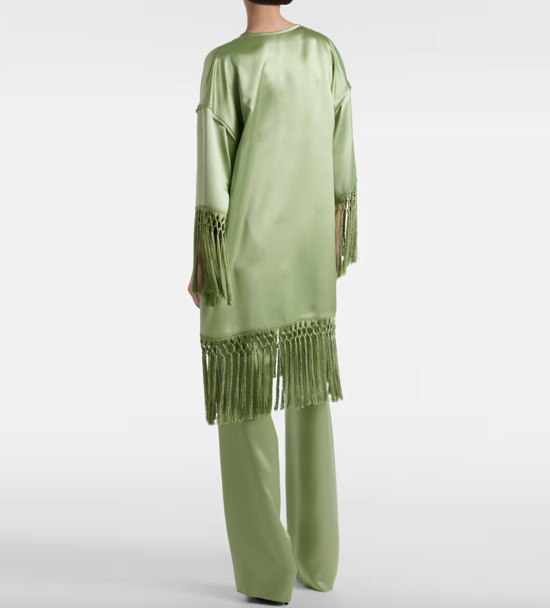 Vestido Valentino Cady Couture Midi Verde Tam. 42 BR