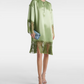 Vestido Valentino Cady Couture Midi Verde Tam. 42 BR