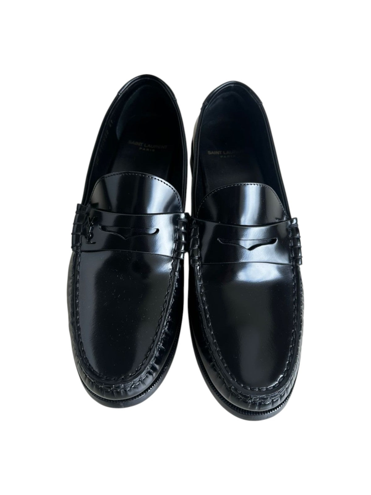 Mocassim Saint Laurent Preto Tam. 39 Br