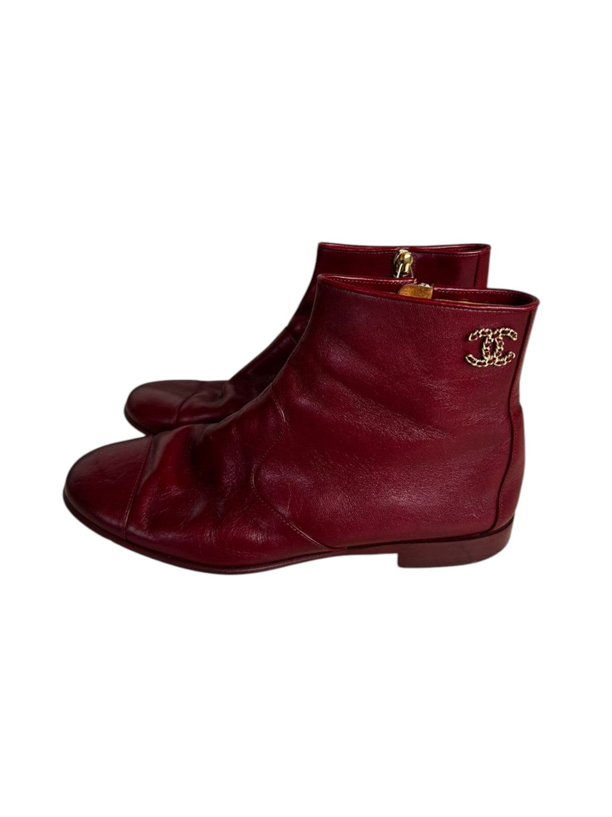 Bota Chanel Vinho Tam. 35 BR