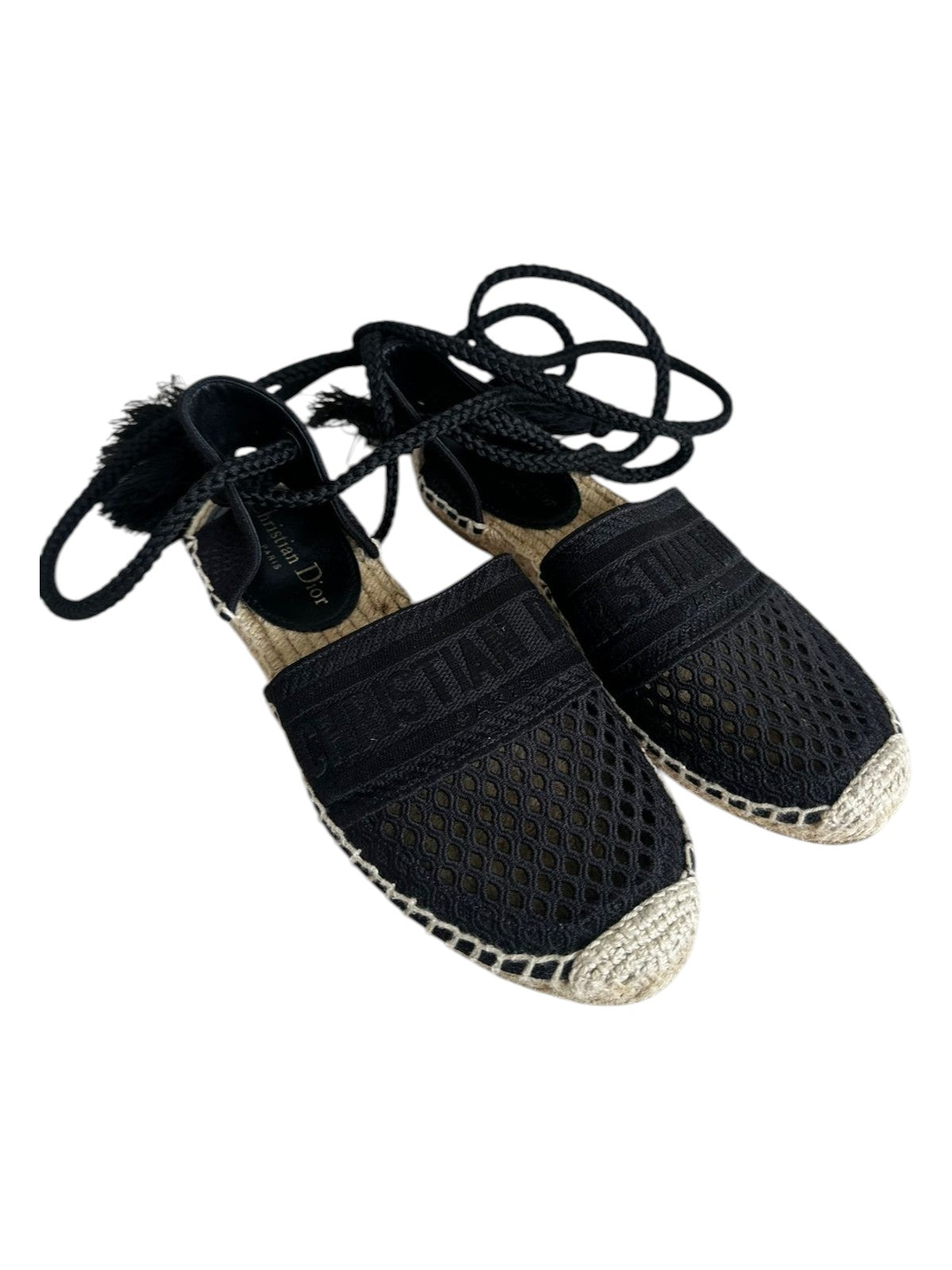 Espadrille Christian Dior Preto Tam. 34