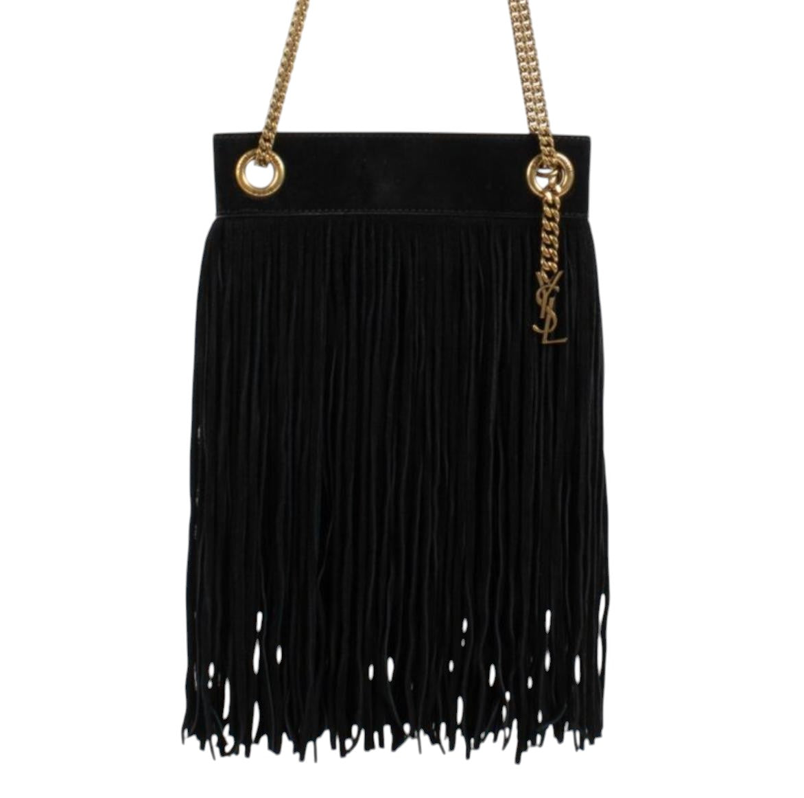 Bolsa Saint Laurent Franjas Preta