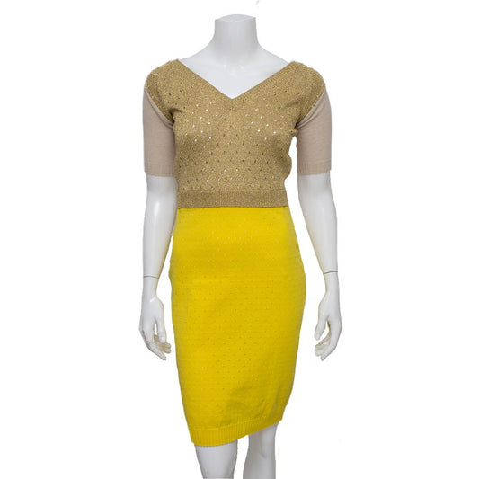 Vestido Louis Vuitton Amarelo Tam. S