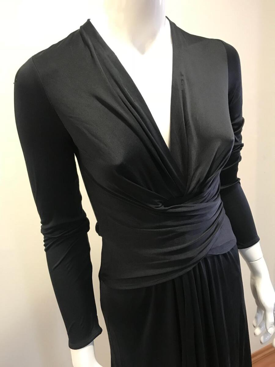 Vestido DVF wrap preto