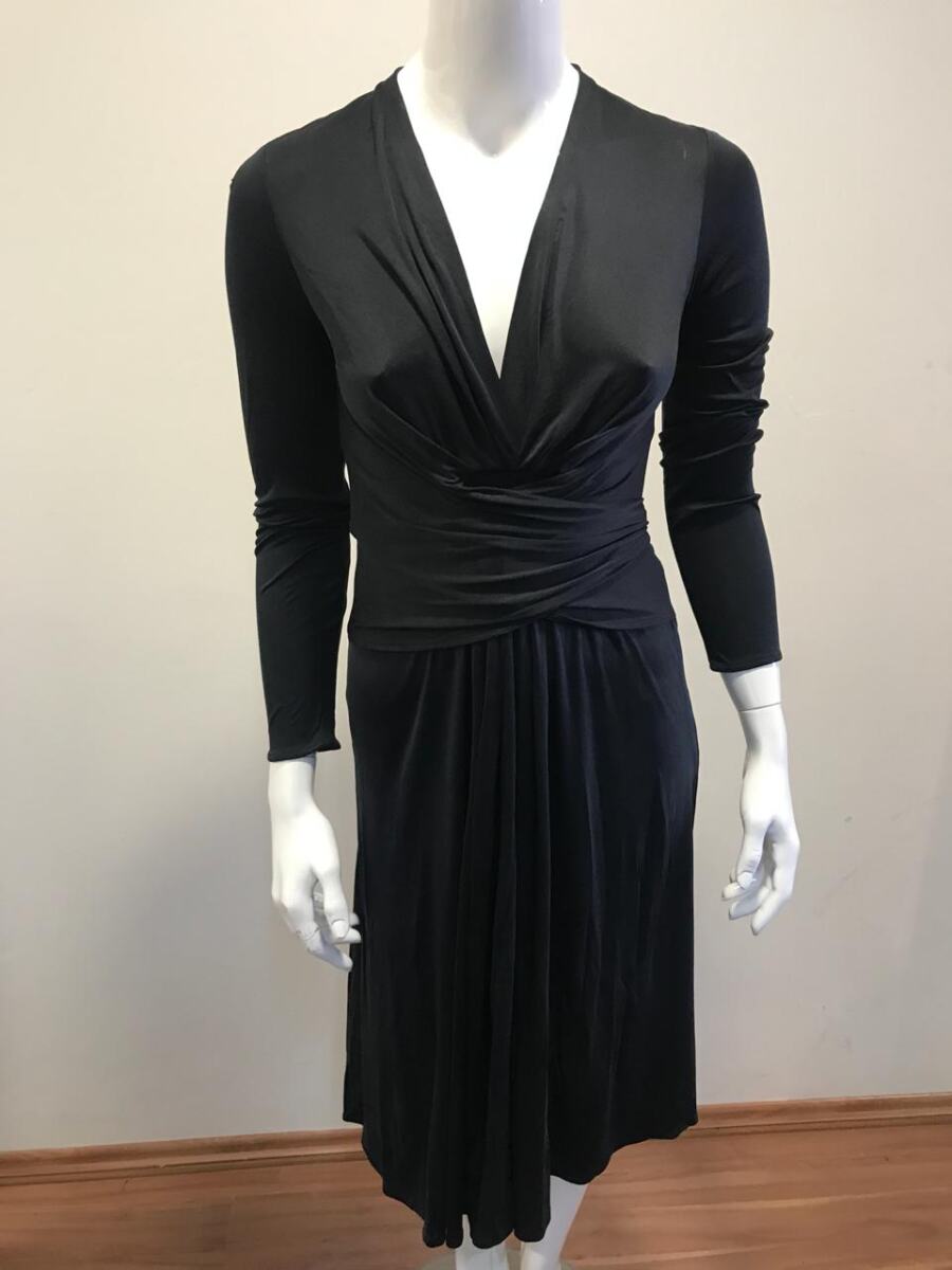 Vestido DVF wrap preto
