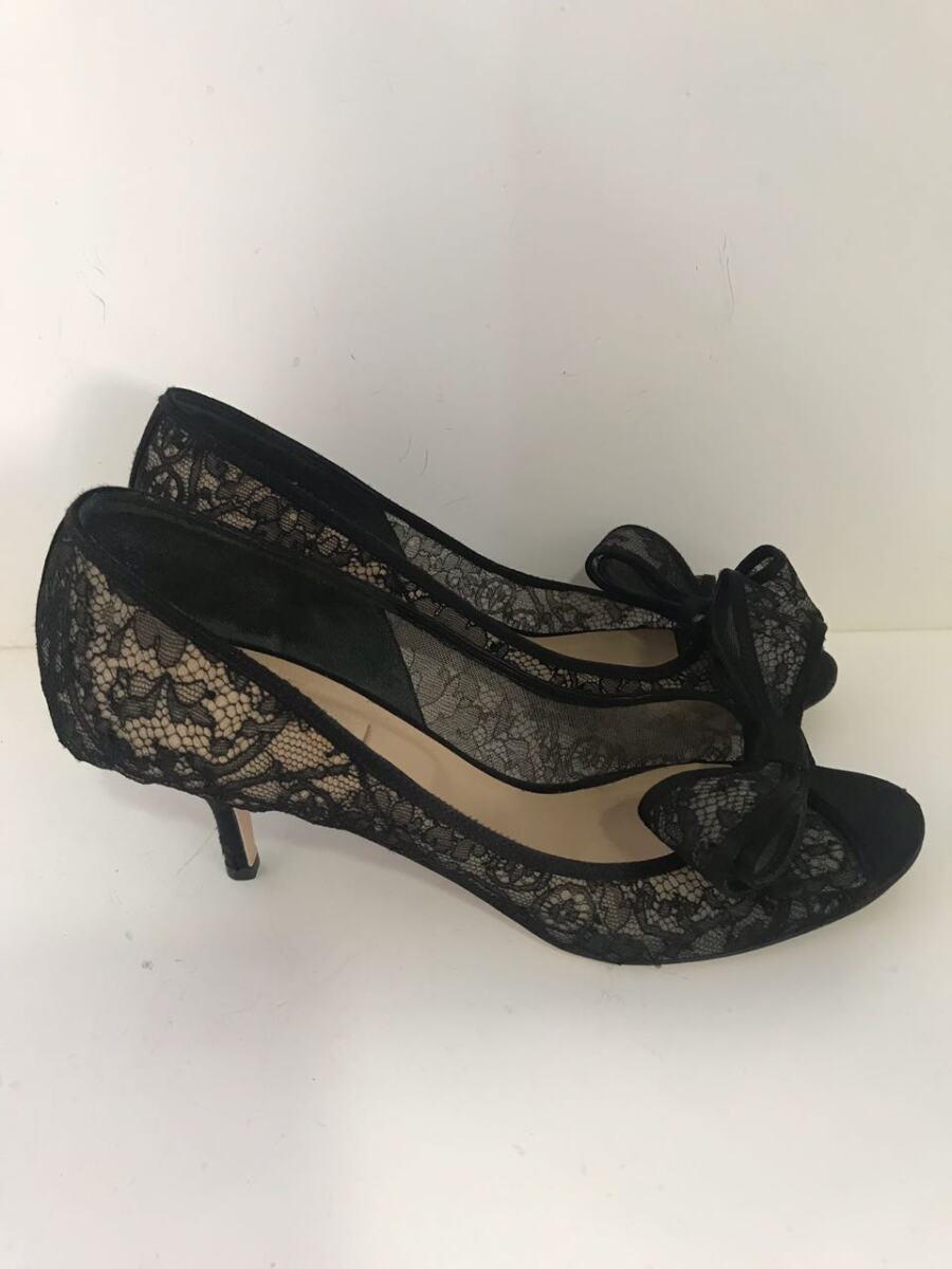Sandalia valentino preta de renda, sola 40!