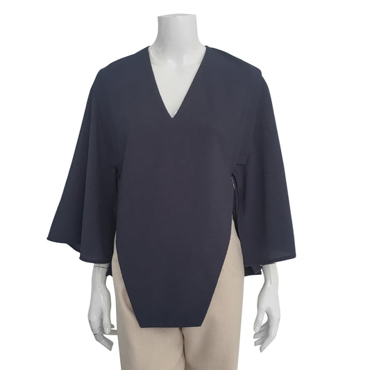 Blusa Paula Raia Azul Marinho Tam. 38 nunca usada