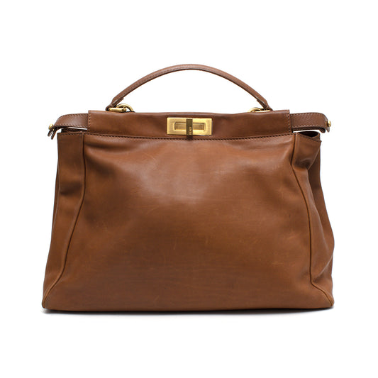 Bolsa Fendi Peekaboo Large Marrom