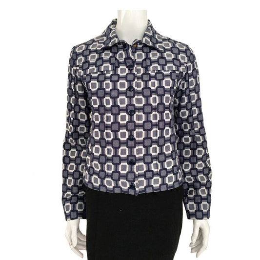 Casaco Louis Vuitton Azul e Branco Tam. 42