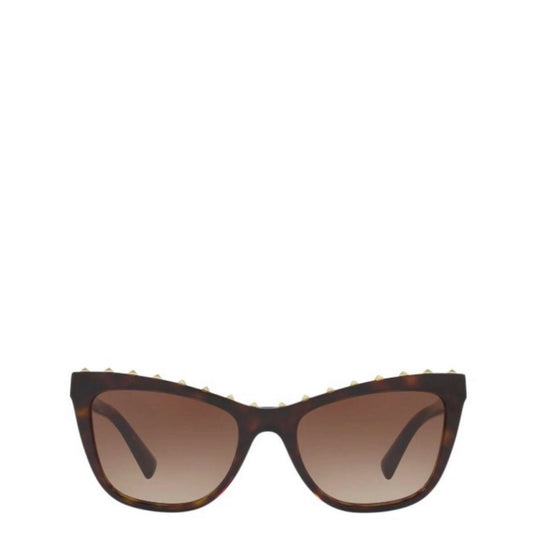 Óculos Valentino Cat Eye Rockstud Marrom