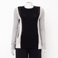 Blusa Vince Cinza c/ Detalhe Preto e Off-White Tam.S