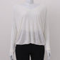 Blusa Theory Off-White c/ Decote V Tam.S