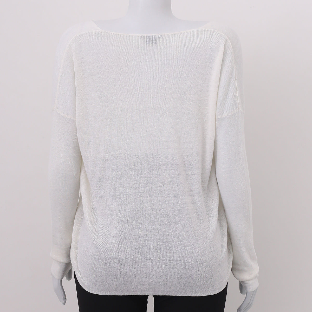 Blusa Theory Off-White c/ Decote V Tam.S