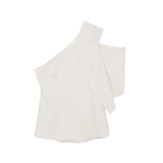 Blusa Cris Barros Off White Um Ombro Só Tam. 36