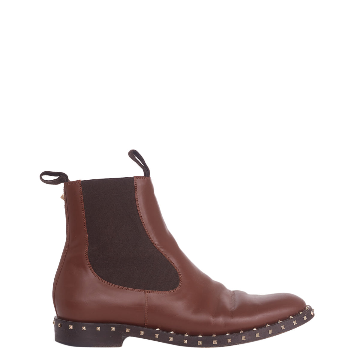 Bota Valentino Marrom c/ Studs Tam.38,5 Br