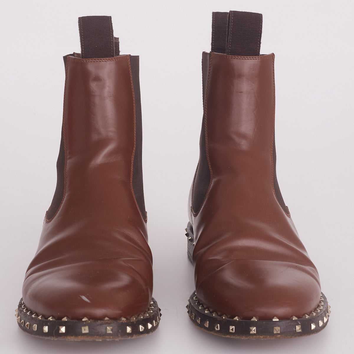 Bota Valentino Marrom c/ Studs Tam.38,5 Br
