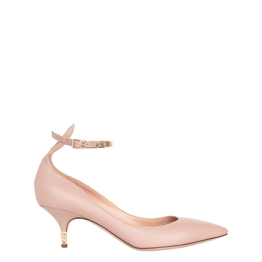 Scarpin Nude Valentino com Tornozeleira Tam. 36 Br