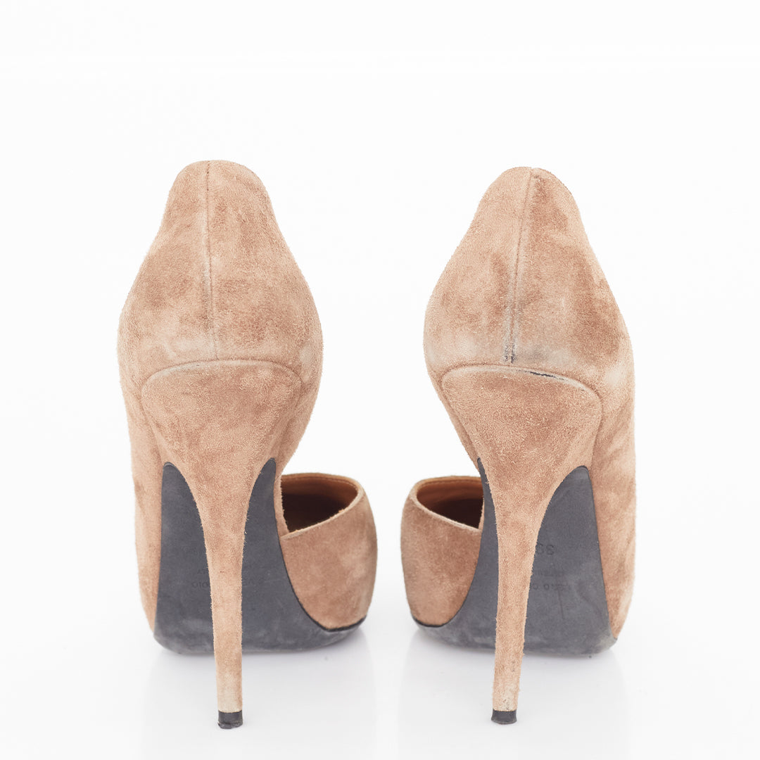 Sapato Lanvin Camurça Marrom Tam. 37,5 Br